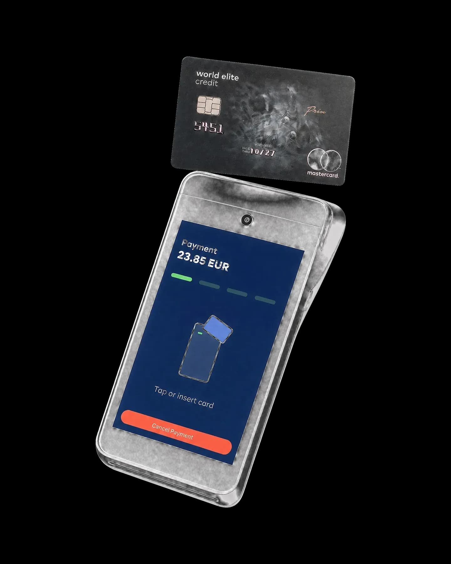 The Switchio payment application on an Android terminal